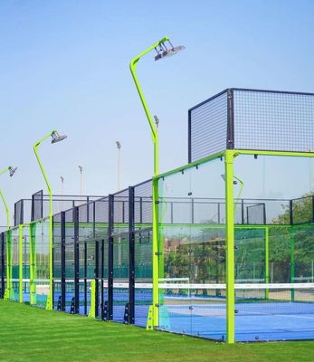 20mx10m Biru Merah Muda Hitam Padel Lapangan Tenis Outdoor Lapangan Padel